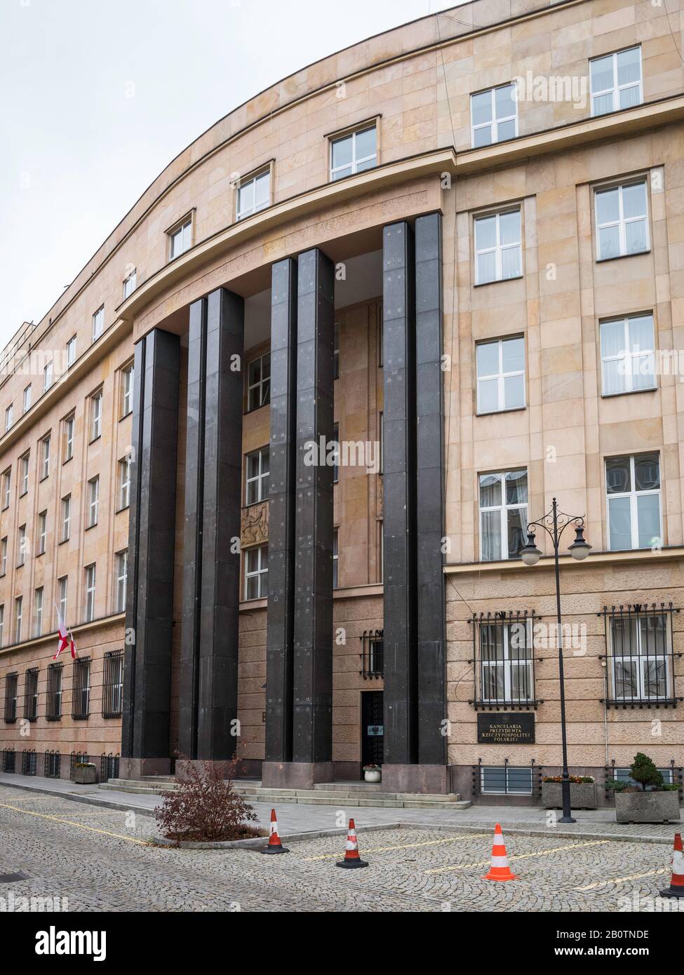 La Chancellerie du Président de la République de Pologne, ('Kancelaria Prezydenta Rzeczypospolitej Polskiej') Banque D'Images