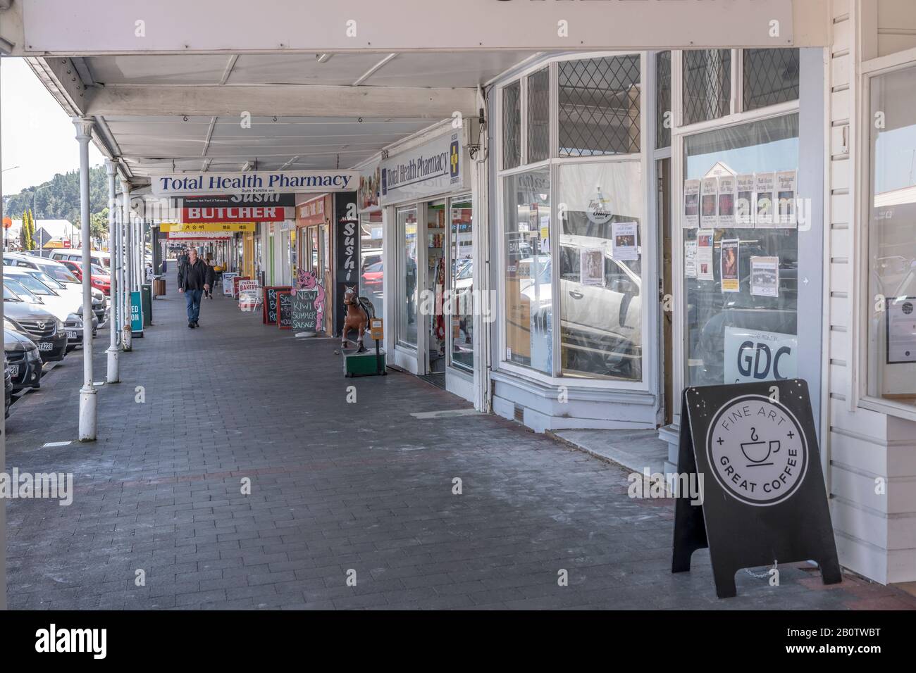 Coromandel street shops Banque de photographies et d’images à haute