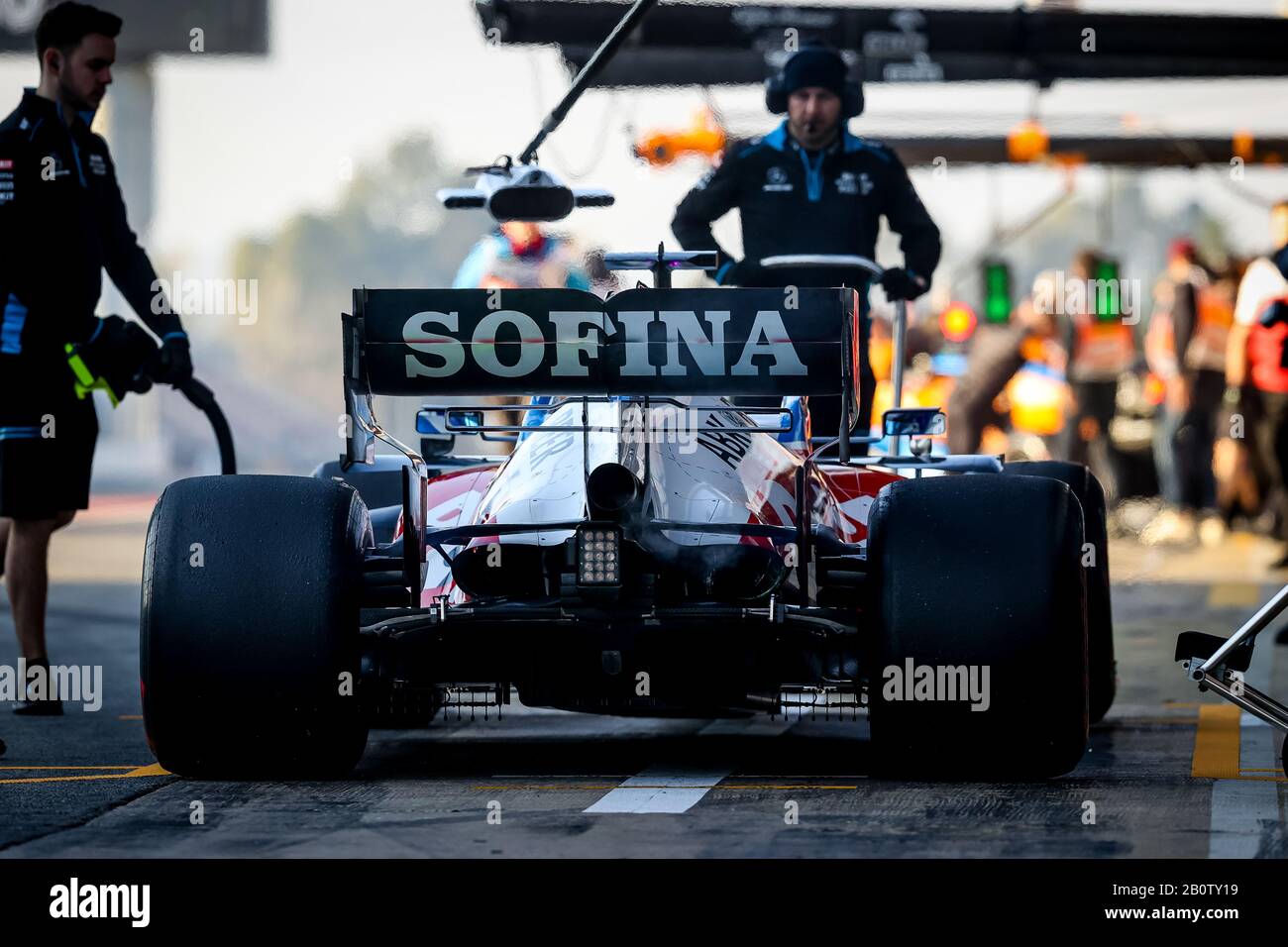 Nicholas Latifi de Rokit Williams Racing Team vu en action au cours du troisième jour de F1 Test Days dans le circuit de Montmelo. Banque D'Images