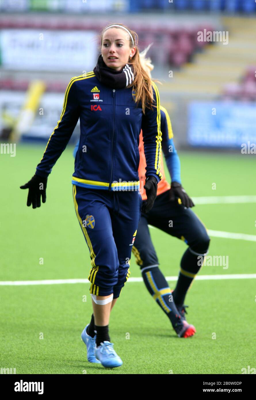 KOSOVARE ASLLANI joueur de football suédois dans l'équipe nationale à l'entraînement avant International Banque D'Images