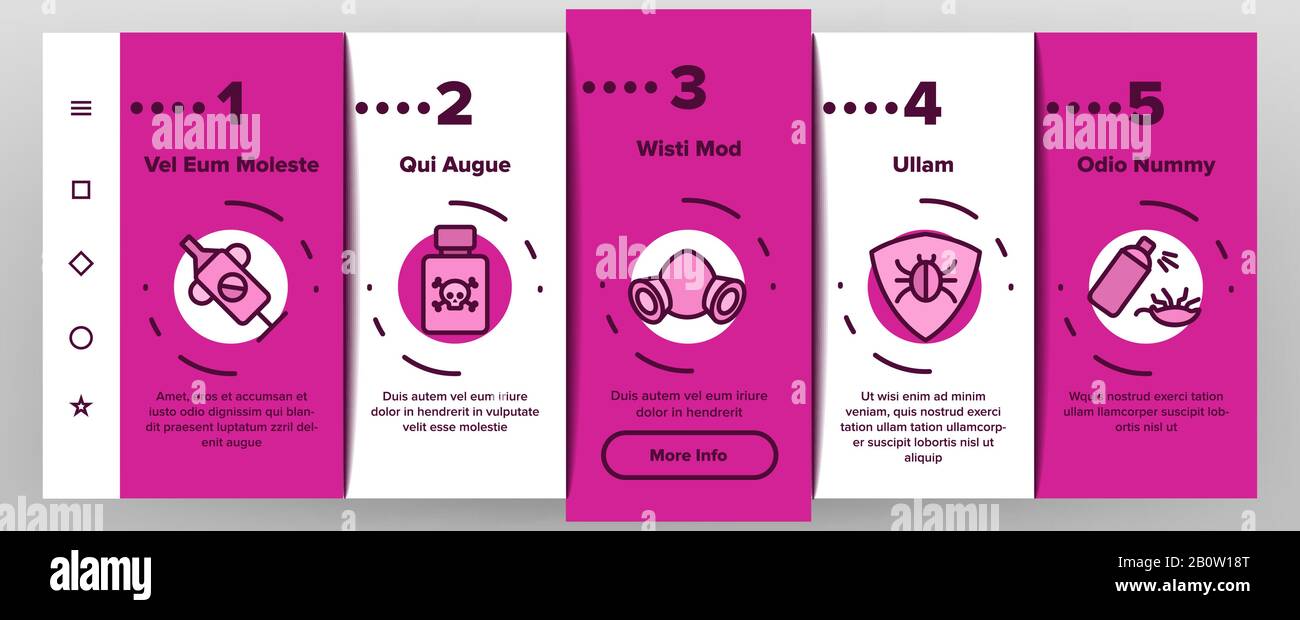 Les Icônes D'Intégration Du Service De Lutte Antiparasitaire Permettent De Définir Le Vecteur Illustration de Vecteur