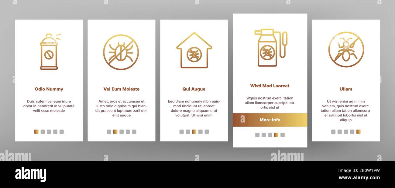 Les Icônes D'Intégration Du Service De Lutte Antiparasitaire Permettent De Définir Le Vecteur Illustration de Vecteur