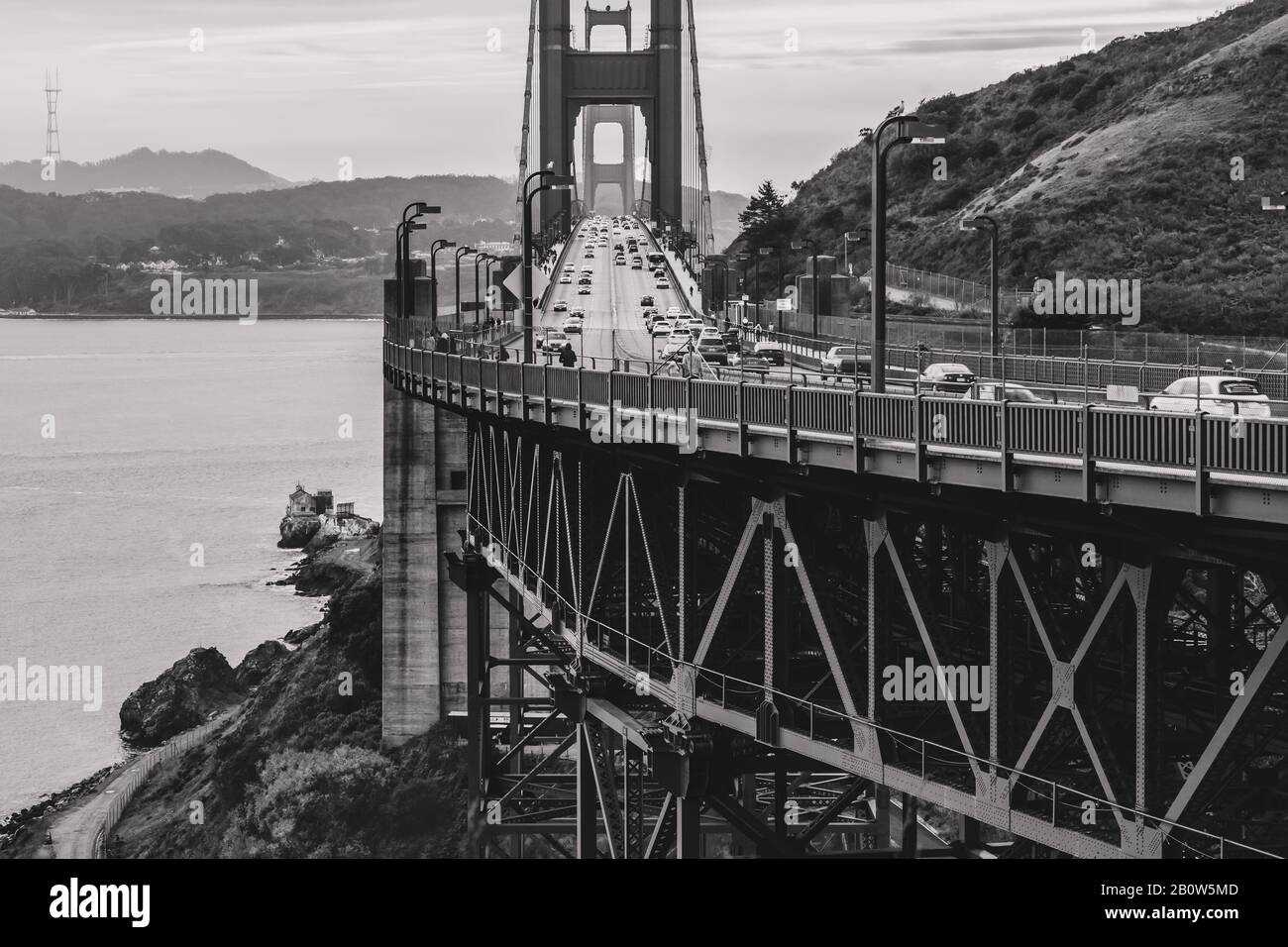 North point Vista Golden Gate Bridge Banque D'Images