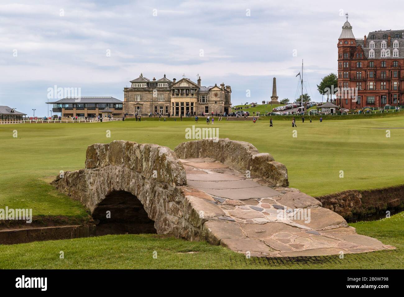 Parcours de golf de Swilcan Bridge St Andrews Banque D'Images