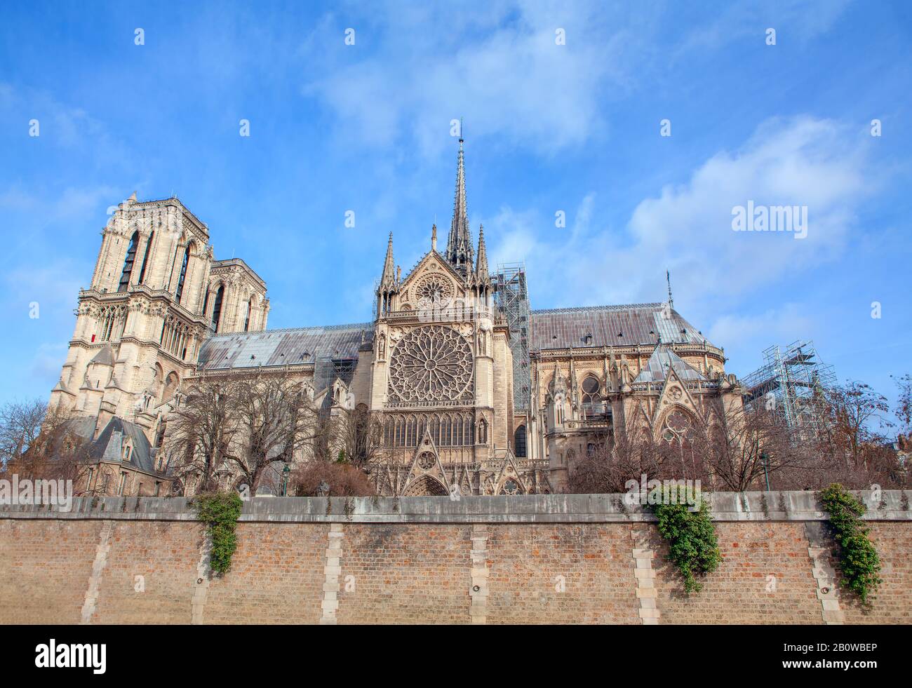 Cathédrale notre Dame célèbre attraction de Paris Banque D'Images