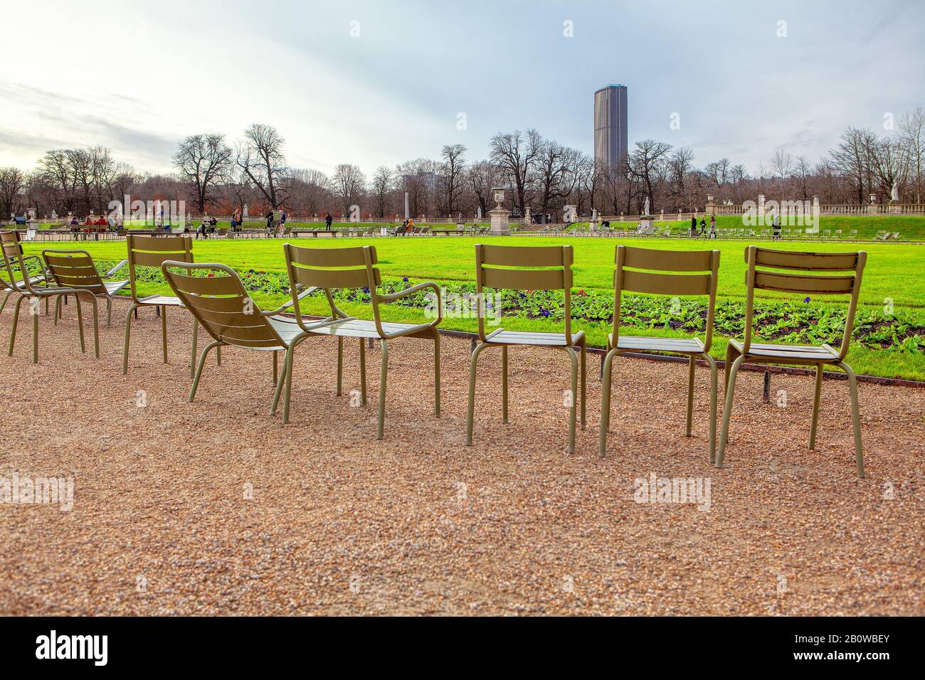 Bench jardin du luxembourg paris Banque de photographies et d’images à