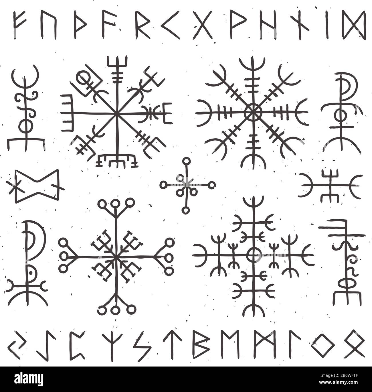 Unknown Rune Des runes viking mystiques. Ancien talisman païen, symbole norse rune ...