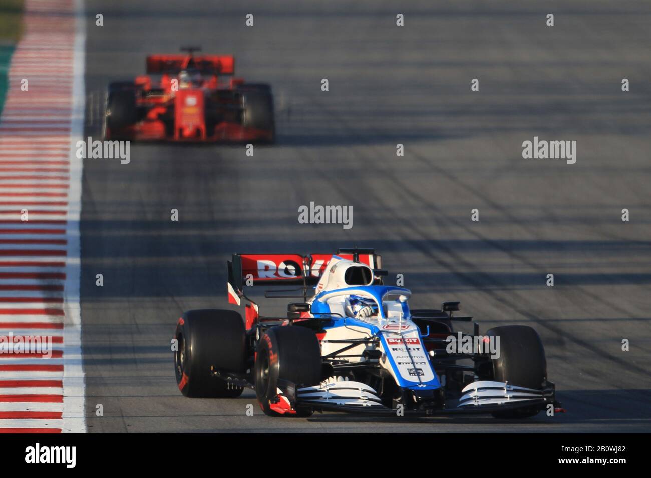21 Février 2020; Circuit De Barcelone Catalunya, Barcelone, Catalogne, Espagne; Formule 1 Test Pré-Saison One; Rokit Williams Racing, Nicholas Latifi Banque D'Images