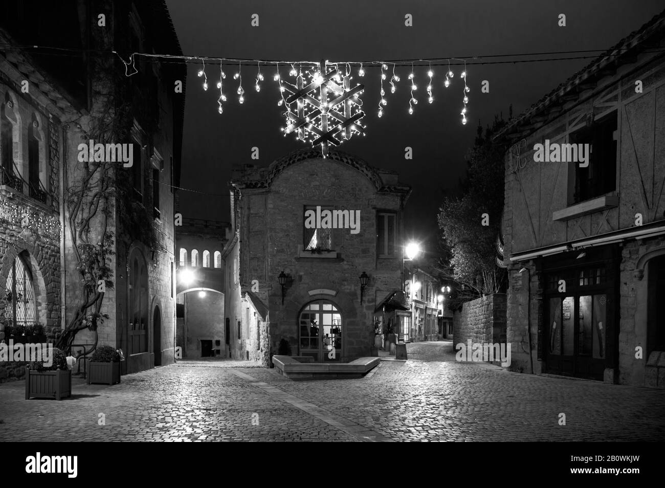 Cité médiévale fortifiée de Carcassonne en France. Banque D'Images