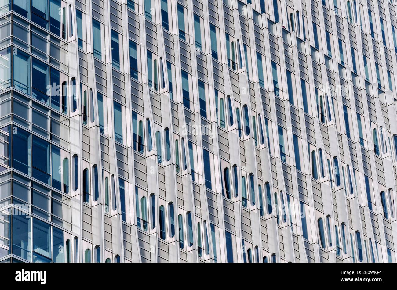 Façade moderne, architecture, Puxi, Shanghai, Chine, Asie Banque D'Images