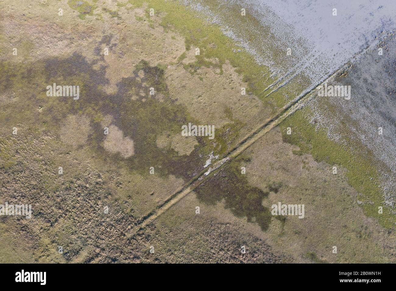 salin, méditerranée, midi, europe, outils agricoles, sel, nature, pêche, riz, lagon, calme, été, horizon, palenque, bleu, fermier, eau, texture, Banque D'Images