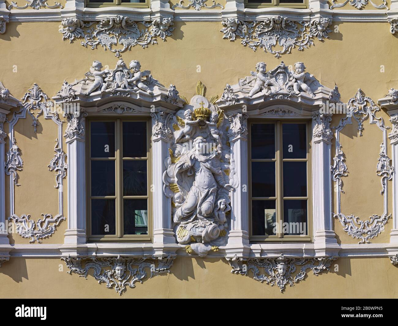 Présentation de la Vierge à la Falkenhaus de Würzburg, Basse-Franconie, Bavière, Allemagne, Europe Banque D'Images
