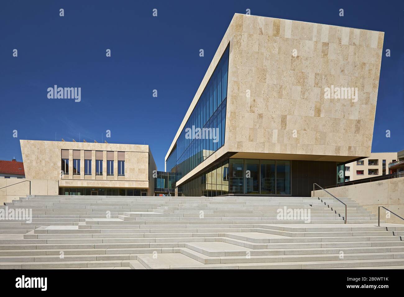 Kultur Bibliothek Nordhausen, Thuringe, Allemagne, Europe Banque D'Images