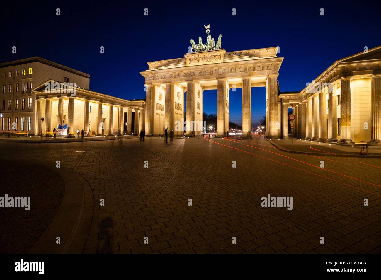 Brandenburger Tor, Pariser Platz, Mitte, Berlin, Allemagne, Europe Banque D'Images