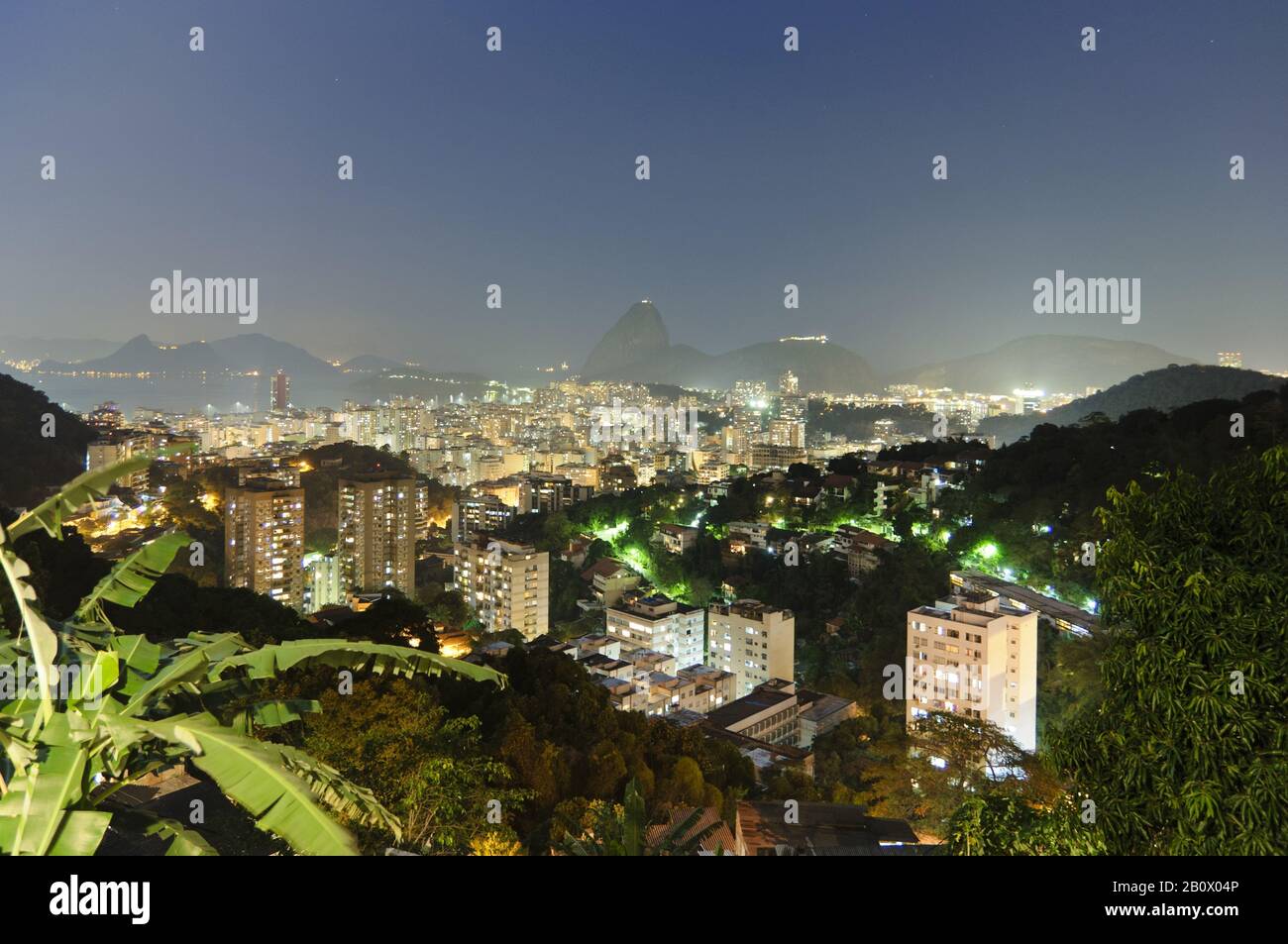 Vue sur Rio de Janeiro avec pain de sucre, Brésil, Amérique du Sud, Banque D'Images