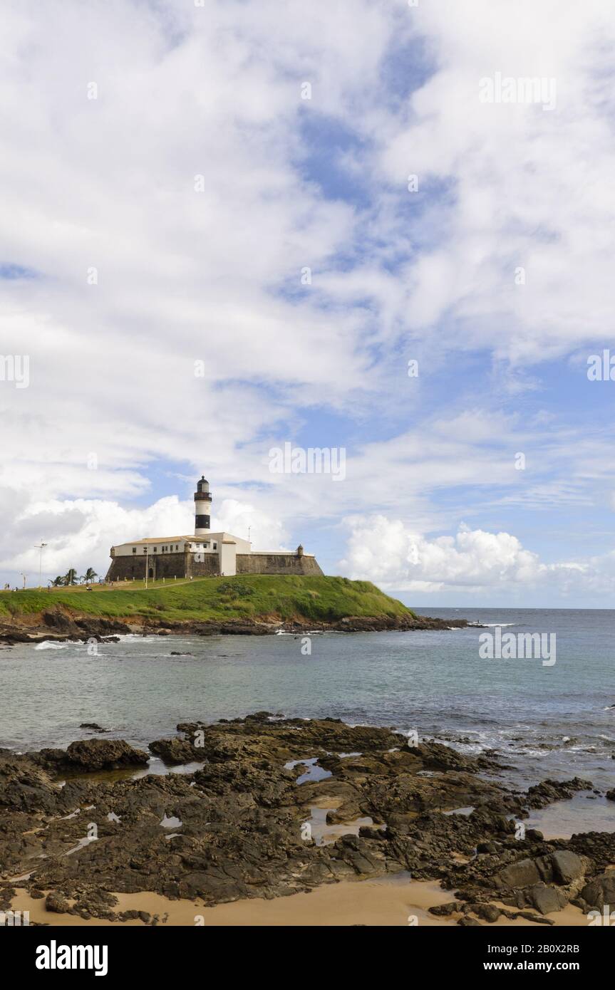 Phare De Barra, Salvador Da Bahia, Bahia, Brésil, Amérique Du Sud, Banque D'Images