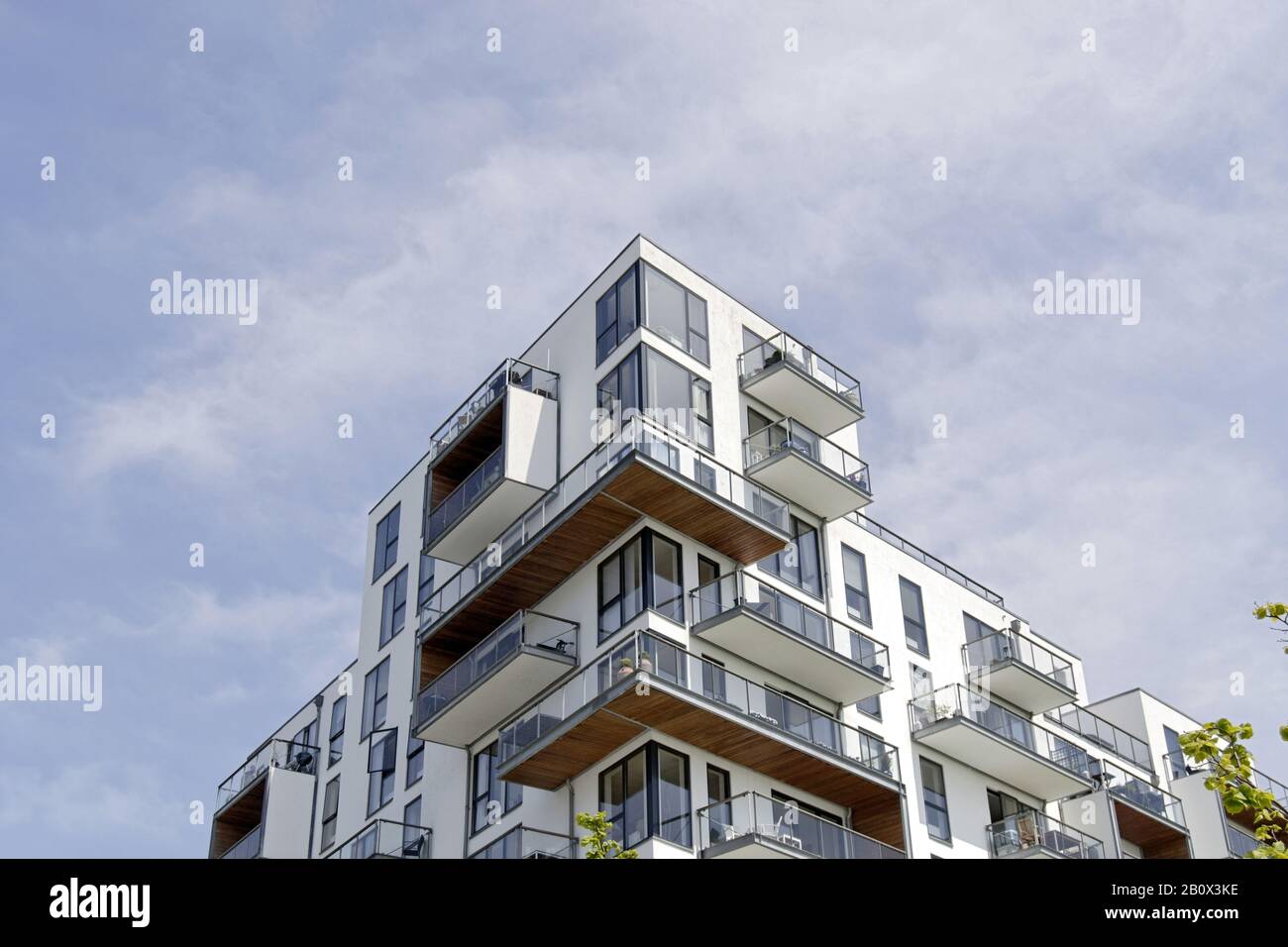 Architecture moderne, construction de logements, Örestad, Amager Island, Copenhague, Danemark, Scandinavie, Banque D'Images