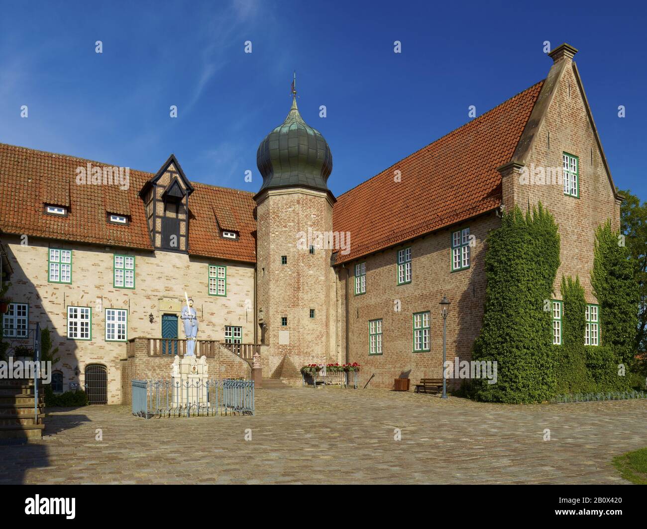 Musée Burg Bederkesa, Bad Bederkesa, Basse-Saxe, Allemagne, Banque D'Images