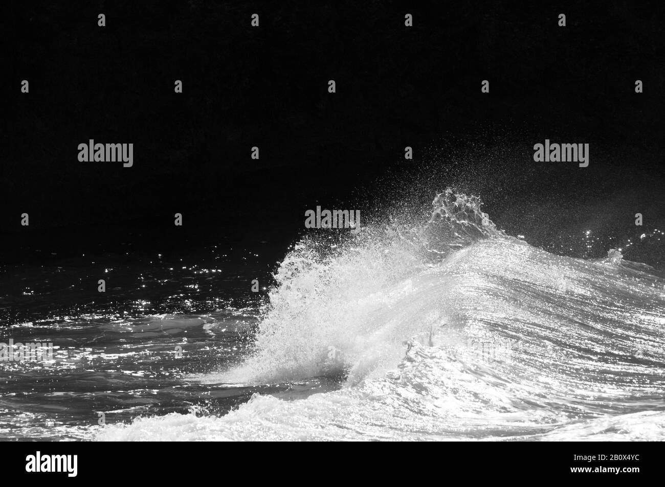 Surf Sur La Mer, Tenerife, Iles Canaries, Espagne, Banque D'Images Surf Sur La Mer, Tenerife, Iles Canaries, Espagne, Banque D'Images