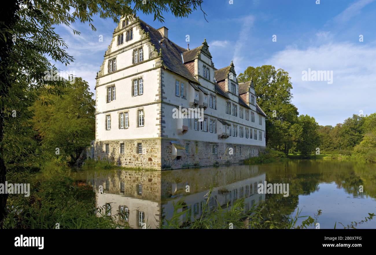 Wendlinghausen Palace And Estate, Lippe District, Rhénanie-Du-Nord-Westphalie, Allemagne, Banque D'Images