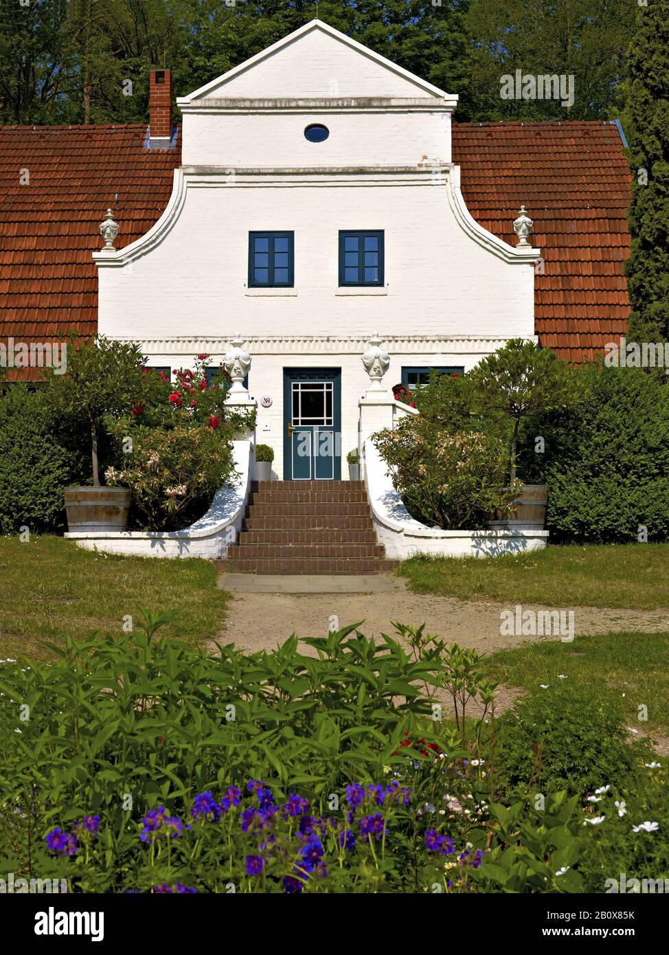 Barkenhoff, Heinrich Vogeler Haus, Worpswede, Basse-Saxe, Allemagne, Banque D'Images