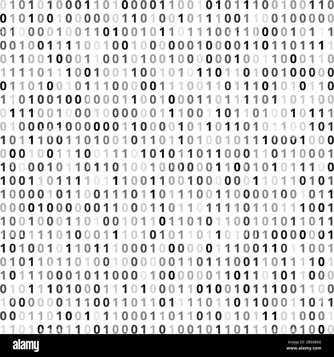 Arrière-plan de code binaire Illustration de Vecteur