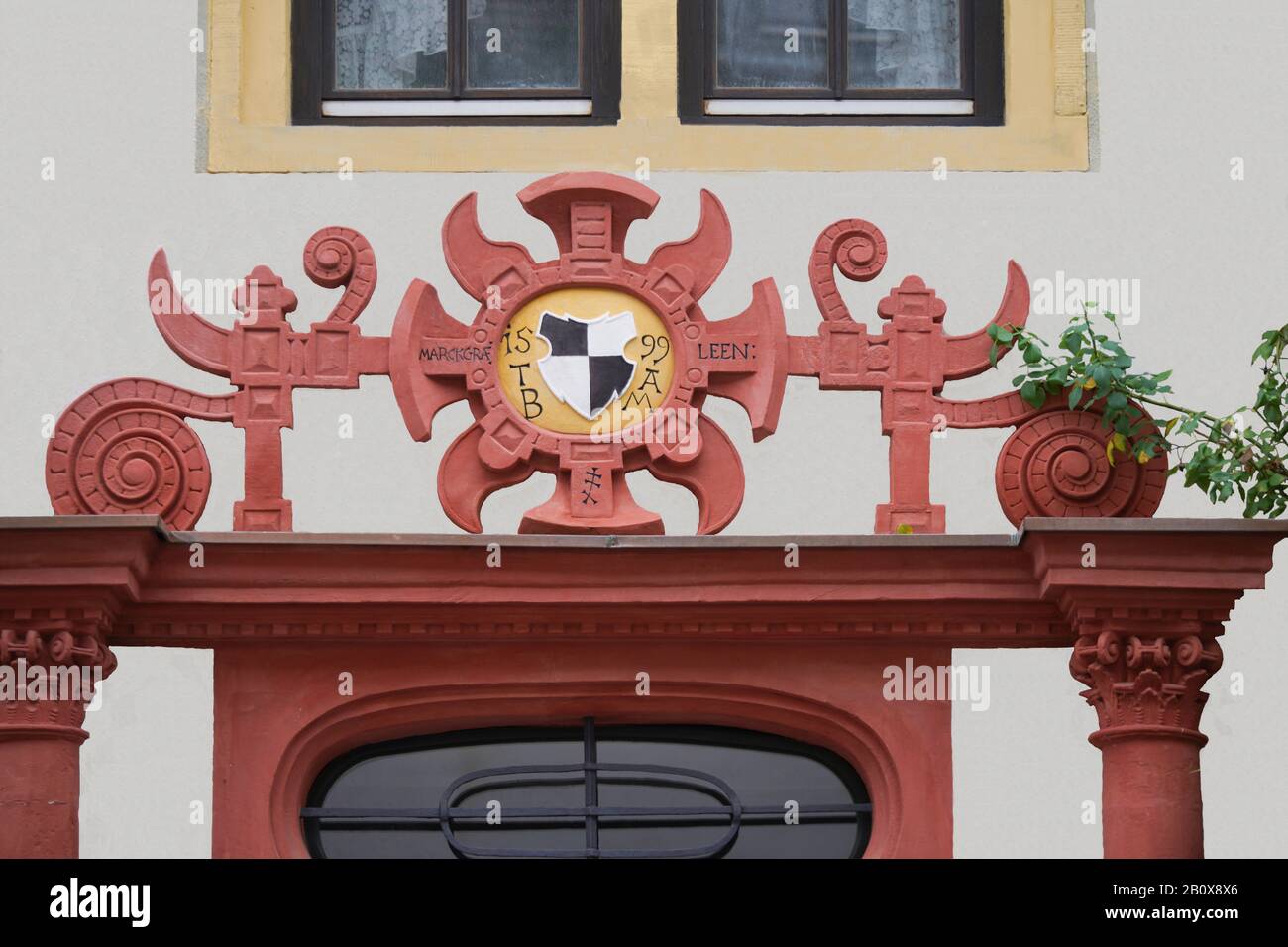 Stadtbild Historisches Haus à Prichsenstadt 2019 Banque D'Images