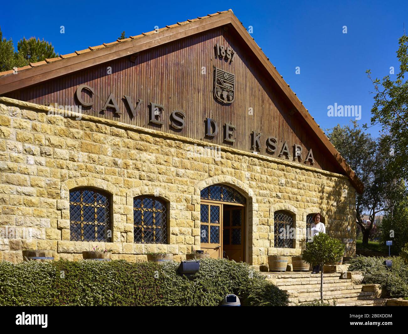 Winery Ksara dans la vallée de la Bekaa, Liban, Banque D'Images