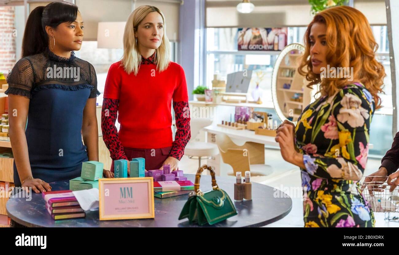 Comme UN BOSS 2020 Paramount Photos film avec de gauche: Tiffany Haddish, Jennifer Coolidge et Salma Hayek Banque D'Images Comme UN BOSS 2020 Paramount Photos film avec de gauche: Tiffany Haddish, Jennifer Coolidge et Salma Hayek Banque D'Images