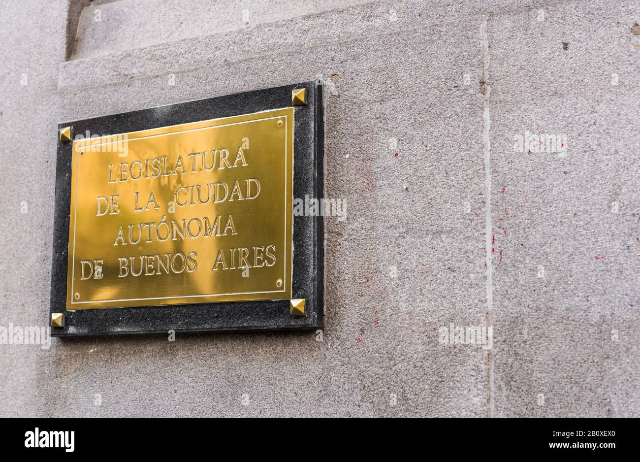 Buenos Aires, Argentine - 29 Septembre 2019 : Assemblée Législative De La Ville De Buenos Aires Banque D'Images