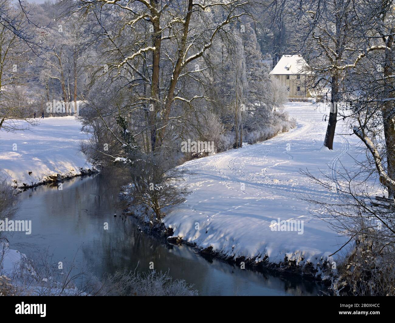 Maison de jardin de Goethe dans le Parc an der Ilm, Weimar, Thuringe, Banque D'Images