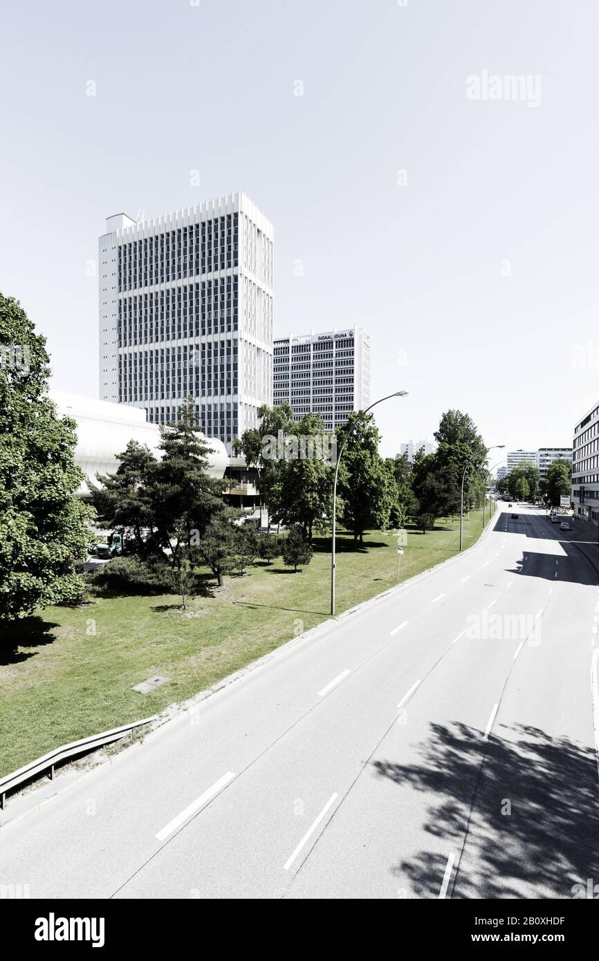 Mundsburg Tours, Hambourg, Allemagne, Banque D'Images