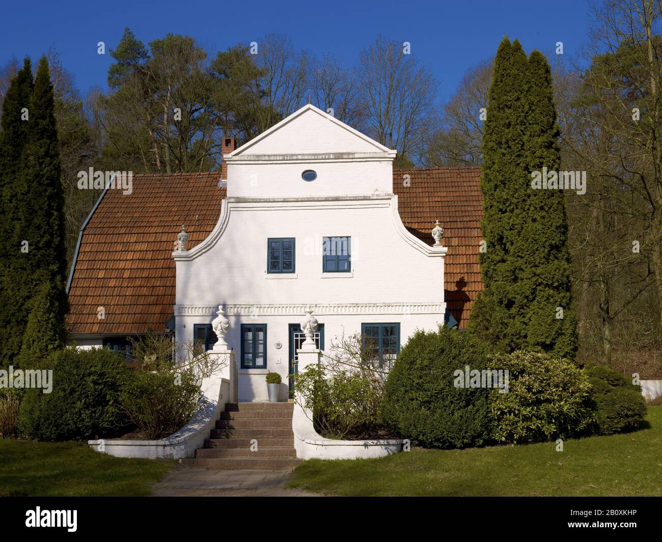 Barkenhoff, Heinrich Vogeler Haus, Worpswede, Basse-Saxe, Allemagne, Banque D'Images