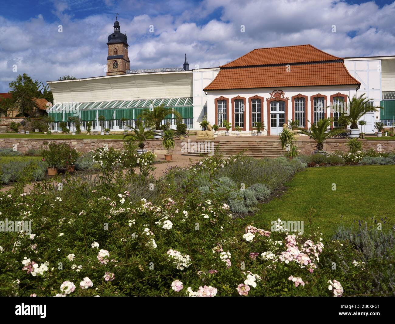 Orangery Bendeleben, Kyffhäuserkreis, Thuringe, Allemagne, Banque D'Images