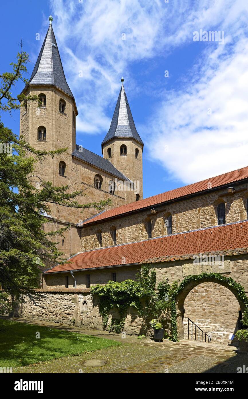 Klosterkirche Sankt-Bartholomäus Dans L'Abbaye De Drübeck, District De Drübeck À Ilsenburg, Harz, Saxe-Anhalt, Allemagne, Banque D'Images