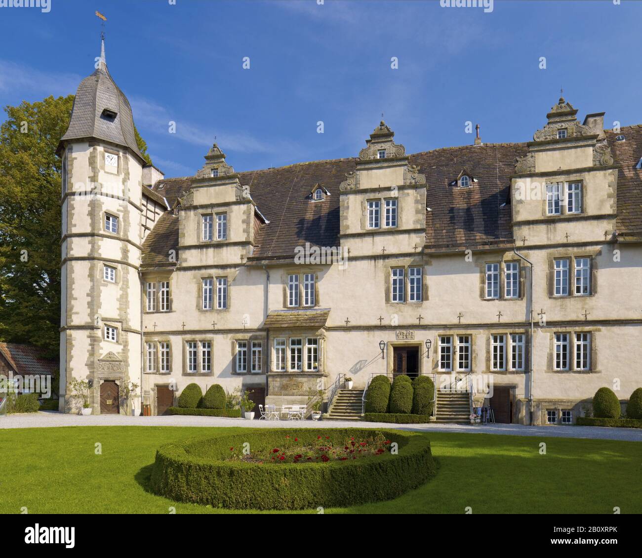 Wendlinghausen Palace And Estate, Lippe District, Rhénanie-Du-Nord-Westphalie, Allemagne, Banque D'Images