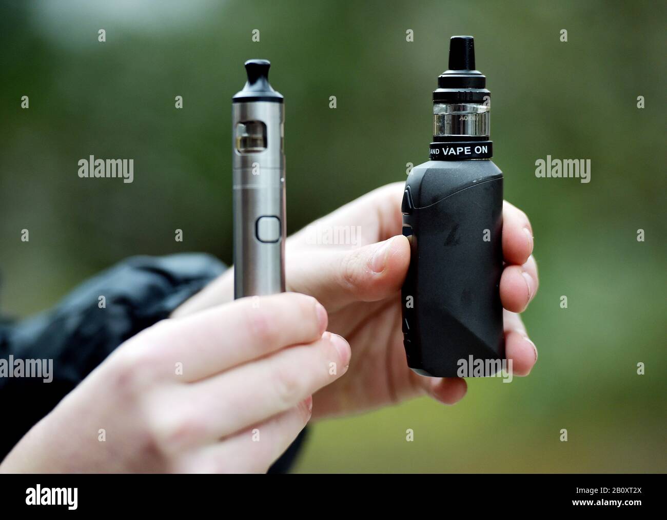 Stock photo de différents styles de produits de vaporing. Photo PA. Date De L'Image: Vendredi 21 Février 2020. Crédit photo devrait lire: Nick Ansell/PA Wire Banque D'Images
