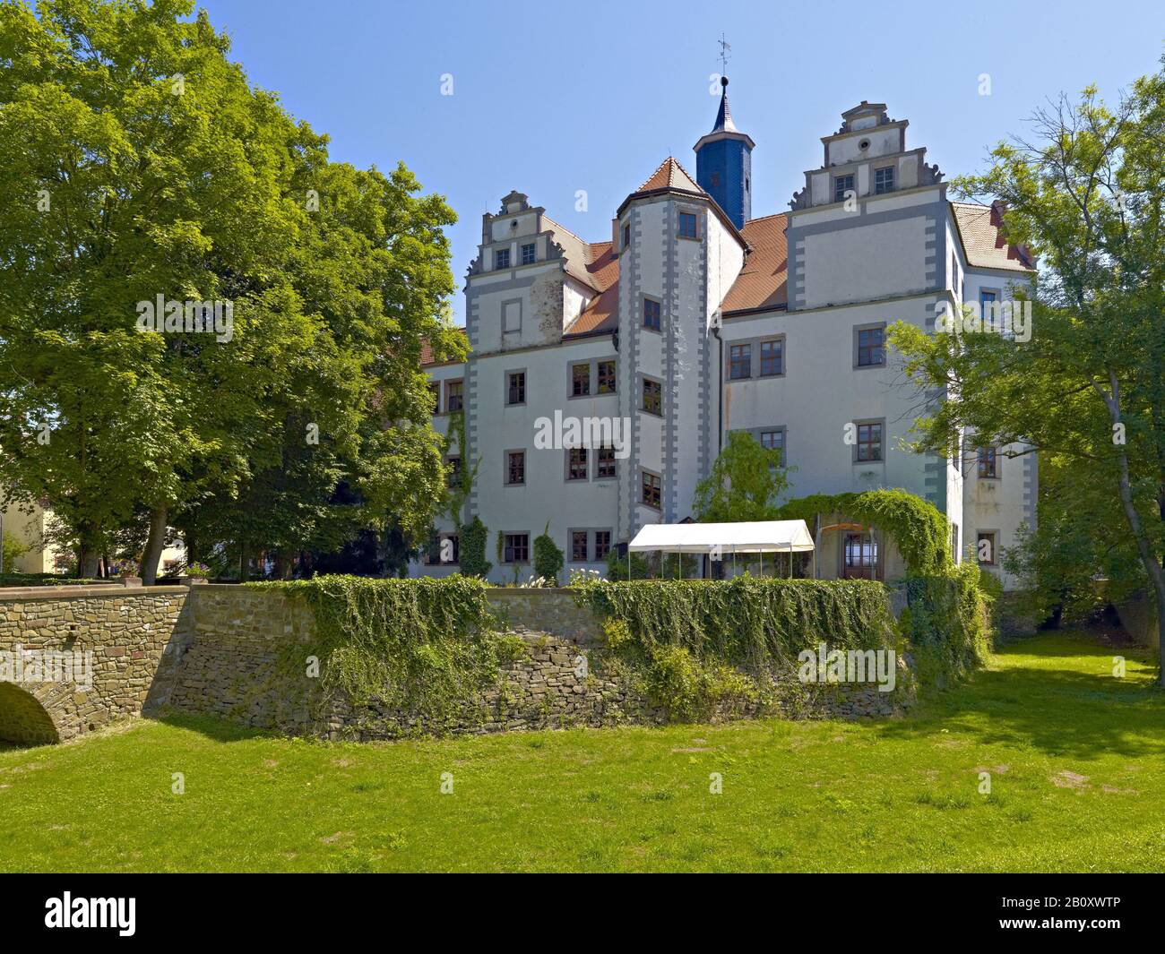 Château De Podelwitz, Saxe, Allemagne, Banque D'Images