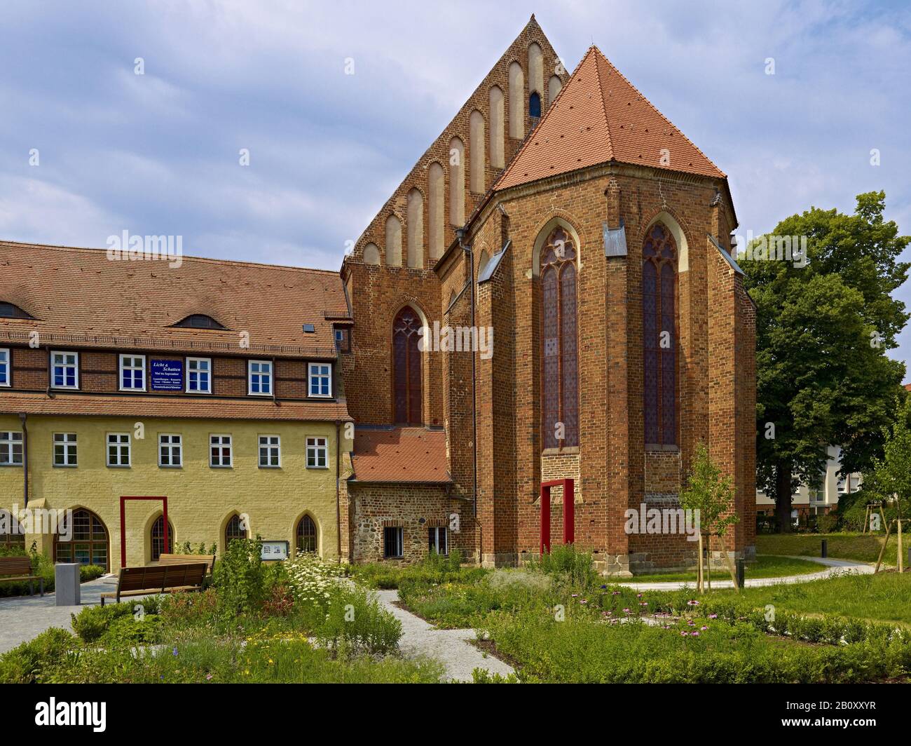 Monastère dominicain avec église du monastère Saint Nikolai à Prenzlau, Uckermark, Brandebourg, Allemagne, Banque D'Images