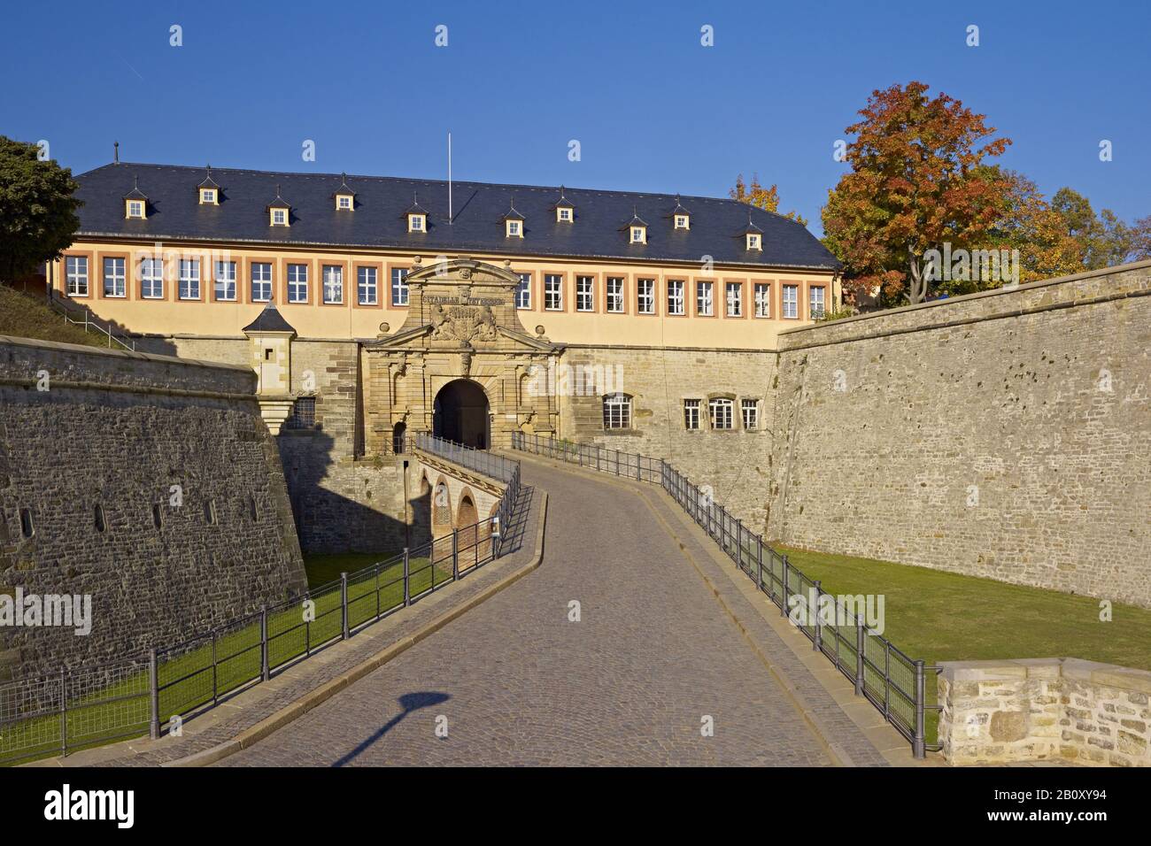 Citadelle De Petersberg À Erfurt, Thuringe, Allemagne, Banque D'Images