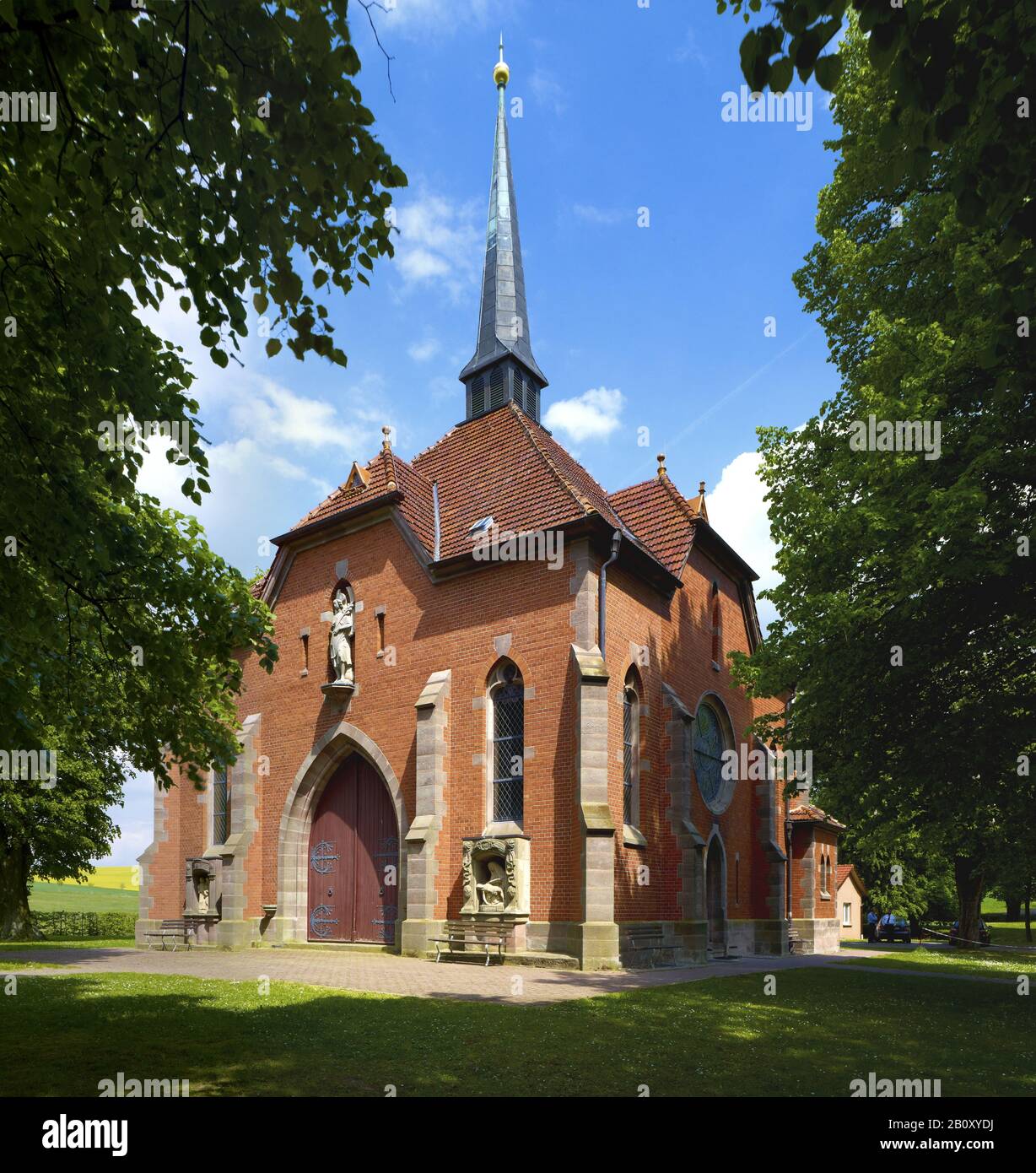 Chapelle De Pèlerinage Etzelsbach Près De Steinbach, Eichsfeld, Thuringe, Allemagne, Banque D'Images