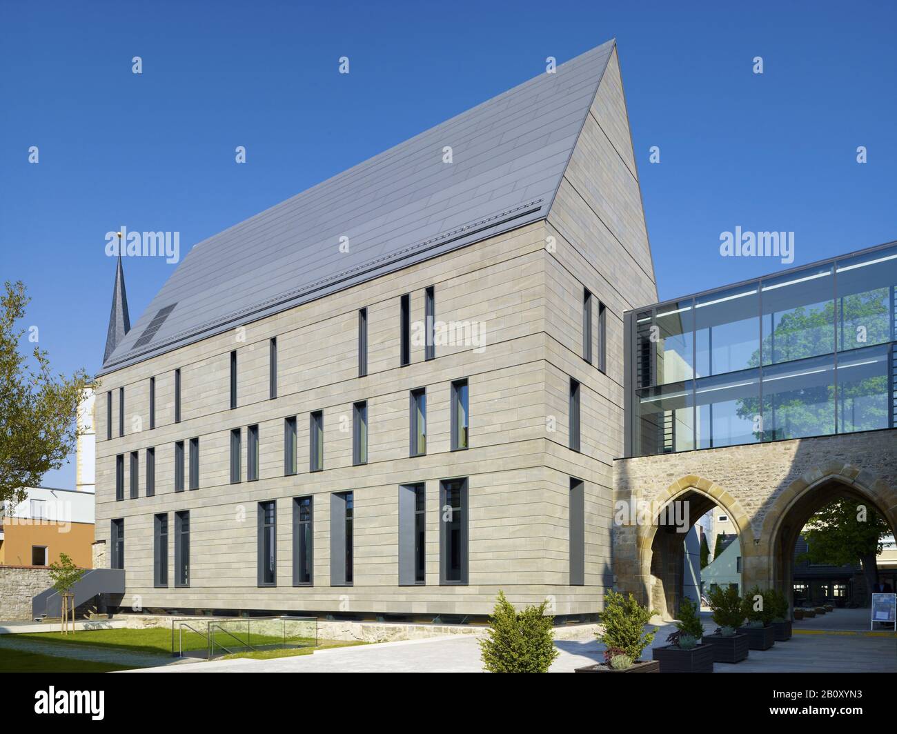 Monastère Augustinien, Nouvelle Bibliothèque, Erfurt, Thuringe, Allemagne, Banque D'Images