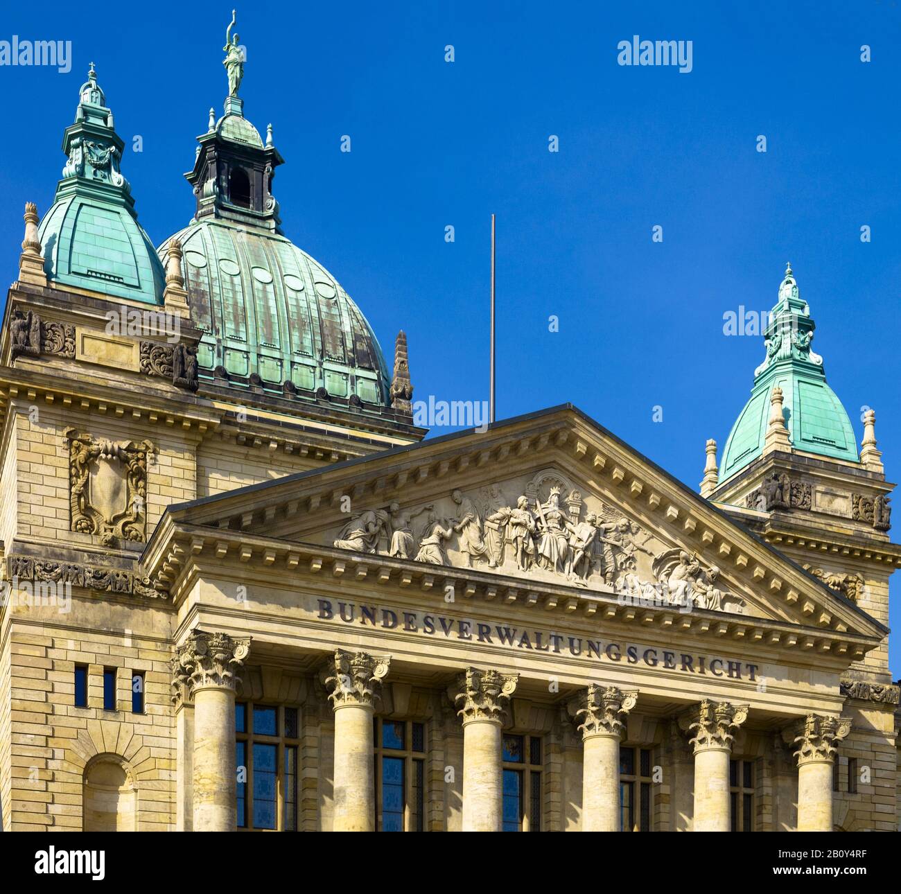 Cour Administrative Fédérale À Leipzig, Saxe, Allemagne, Banque D'Images