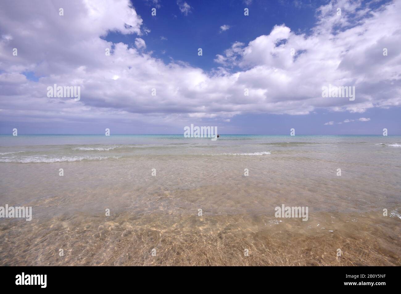 Plage, Costa Calma Bay, Fuerteventura, Îles Canaries, Espagne, Europe Banque D'Images