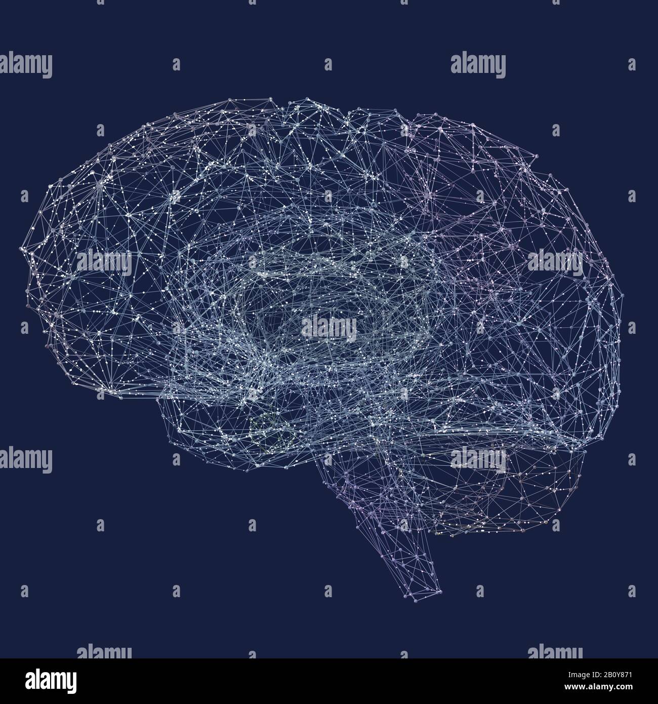 Cerveau humain, illustration Banque D'Images
