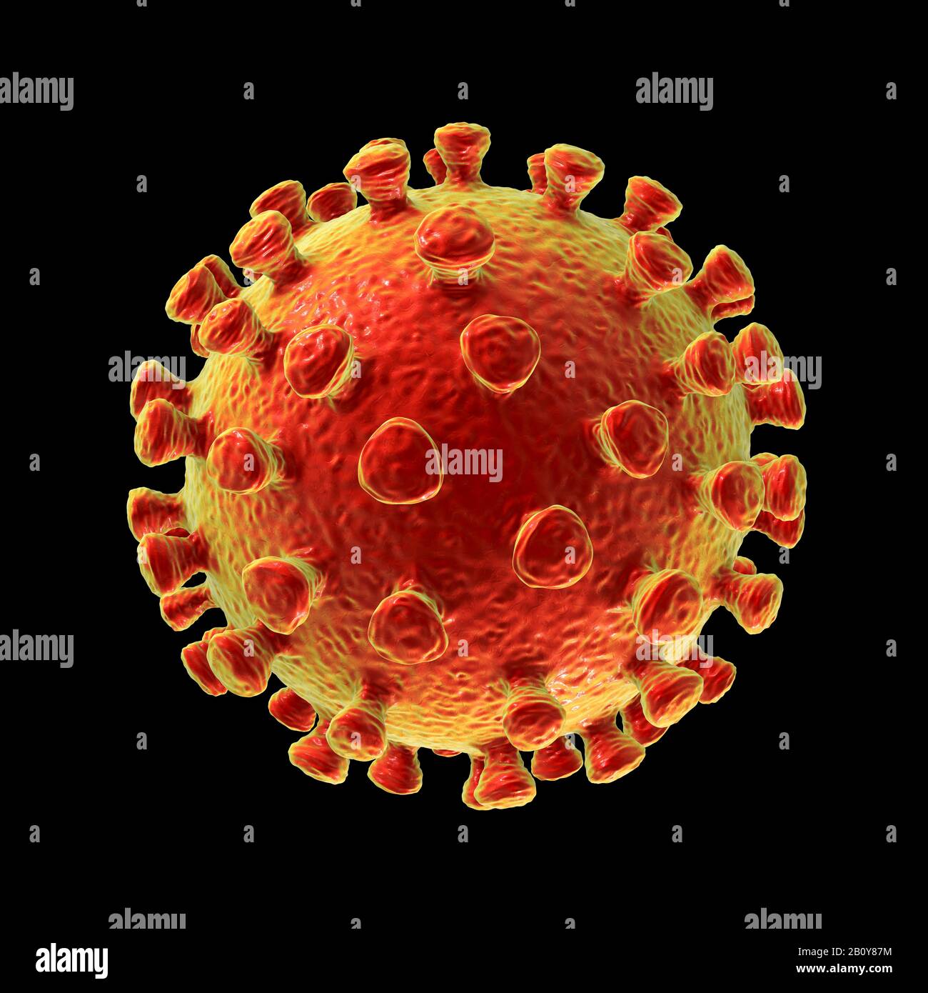 Particule de coronavirus, illustration Banque D'Images