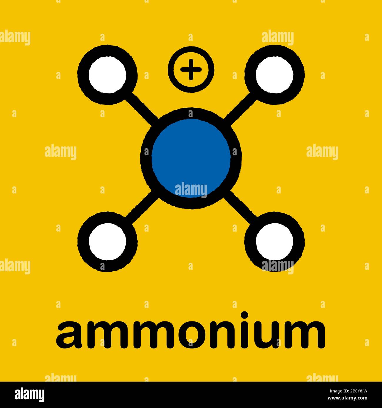 Cation d'ammonium, illustration Banque D'Images
