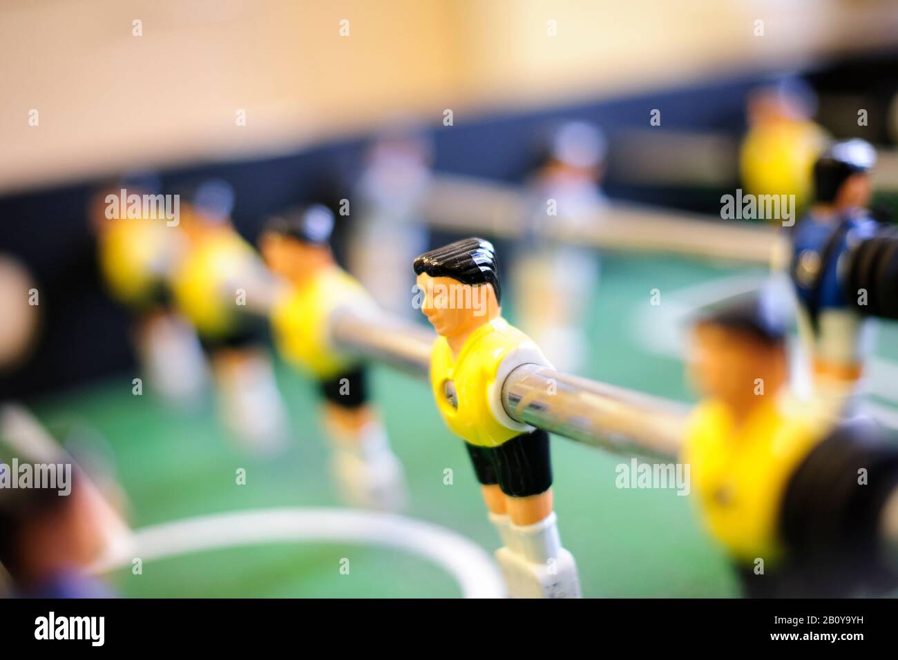 Baby-foot, jeu de baby-foot, loisirs, plaisir, Banque D'Images