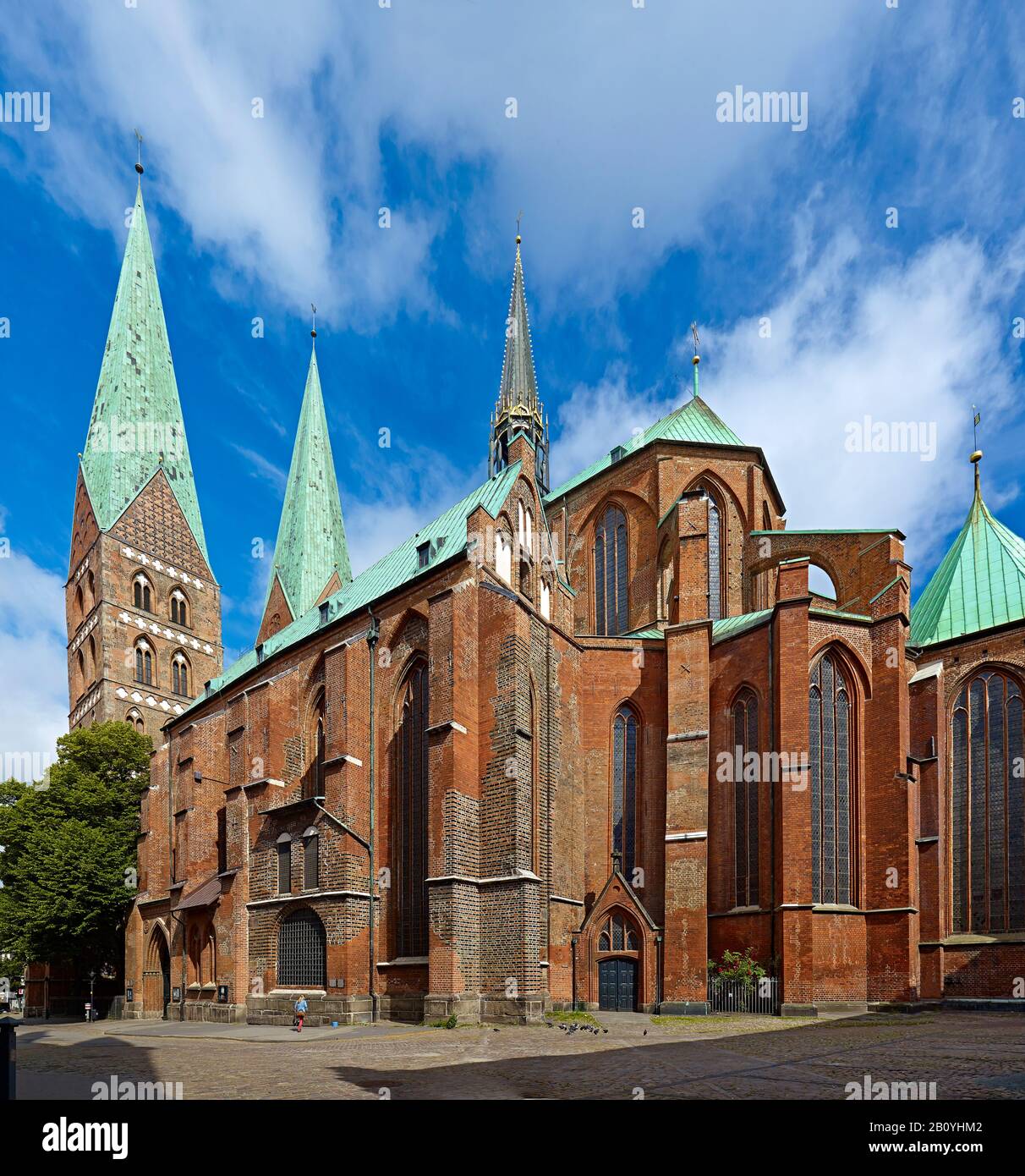 Marienkirche dans la ville hanséatique de Lübeck, Schleswig-Holstein, Allemagne, Banque D'Images