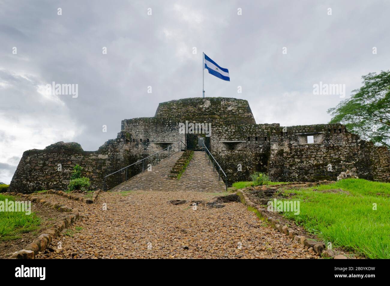Citadelle Espagnole, El Castillo, Nicaragua, Amérique Centrale, Banque D'Images